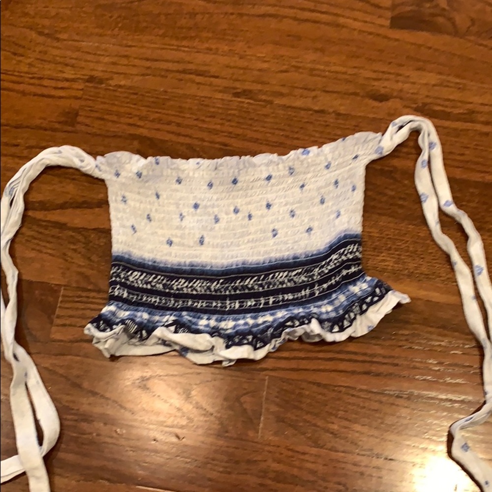 Blue Crop Top